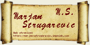 Marjan Strugarević vizit kartica